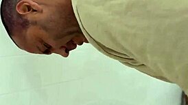 Gay older men soldiers having first time sex in army movie