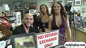 hey, check this girl swimming topless for cash outdoors