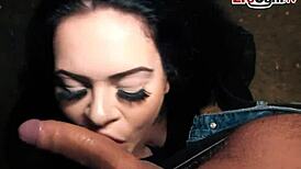 Curvy German chick in nylons hooks up with a stranger for real sex