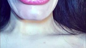 Teasing Mouth Fetish with Sexy Female Dirty Talk for Fans