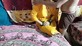 Village Girl in Traditional Attire at Ranch