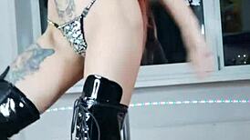 Nastya Fox Dances Naked Stripping Clothes in BDSM Scene
