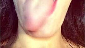 Teasing Mouth Fetish with Sexy Female Dirty Talk for Fans