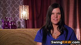 swing season with ripped clothes and lap dances