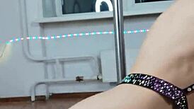 Nastya Fox Dances Naked Stripping Clothes in BDSM Scene