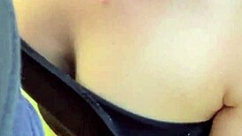 Shy Girl Gives Public Blowjob to Blonde