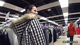 i seduced charming czech teen in mall, fucked her pov