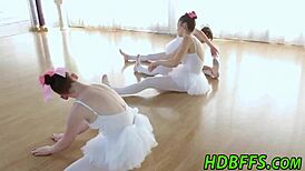 teen ballet dancers tease with cock sucking pov
