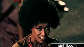 Pharaoh and Stunning African Princess Engage in Deep Sensual Bonding