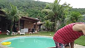 what's happening in this brazilian mansion orgy with snow white and mike?