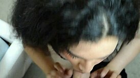 the dirty bbw slut sucks a big cock