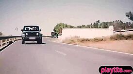 Fuck my gf bent over on highway?