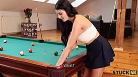 stuck4k pool game turned into a wild fuck for this addictive player