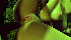 Slim Blonde Rides Sideways in Skyrim Parody