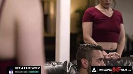 We Swing Both Ways! Two Naughty Wives Host Bisexual Orgy to Save Marriage!