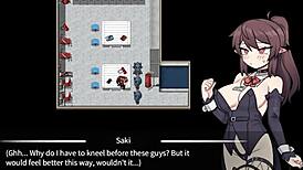 Corporate succubus says, 'bind me and finger me in this group game'