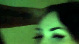 Girl uses dildo and socks in bath