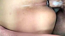 In a homemade video a skinny petite girl gets her vagina eaten out while her asshole gaping and farting!