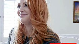Redhead Lucy Tricks Stepfather Into Pounding Her Tight Pussy