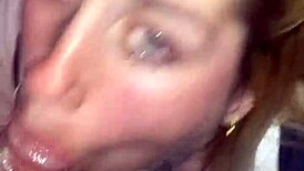 In this intimate scene, she expresses her love for taking the cock deep in her mouth, eagerly swallowing every drop of cum that follows