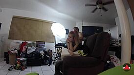 Spandex Fetish Girl Grinds Cock in Cosplay With Loud Moaning