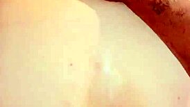 In this interracial scene, she gets a slow creampie from big black cock.