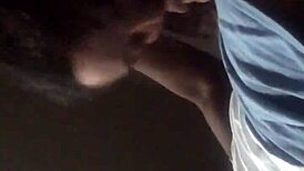 Is this curly-haired girl from Tinder giving amazing head to a big black cock?