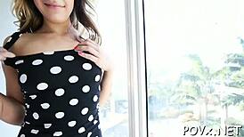 stunning nympho teen gives blowjob and loves rough fucking 😈