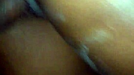 Rough Fucking Of Creamy Ebony Pussy With Big Black Cock