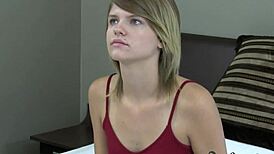 Beautiful Amateur Babe In Casting Interview Tugging And Sucking Cock Eagerly