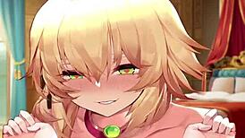 charlotte feels tricked into titty fucking that big cock.