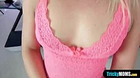 Hey, why not fuck my small-titted MILF stepmom in lingerie?