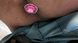 Plug Anal 3 Dildo Play in Tight Ass