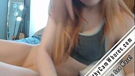 Redhead Toying And Teasing Her Pussy