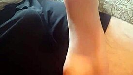 Foot Massage Featuring Toes and Fetish Elements