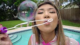 I Glide My Oily Body on His Thick Dick