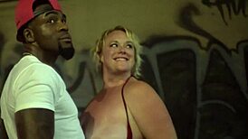 Rome major pounds cameron skyes big tits outdoors in interracial romp