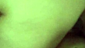 The wife starts rubbing her pussy on dick, but can't resist riding to cumshot.