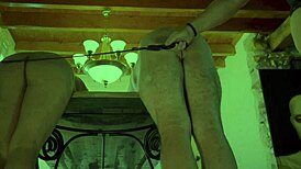 Dominatrix Mistress April has slaves fucking secretly with big cock sucking