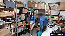 tight teen 18+ thief taylor may gets nailed by burglar