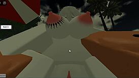 Cute MILF Jumps Cock in Game