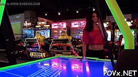Young hard core POV video of naked girls