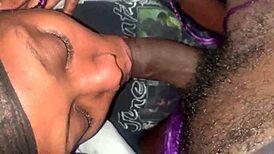 just sitting there smoking while sucking on that big black dick