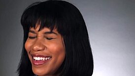 Jenna foxx says, 'watch the black goddess masturbate her trimmed pussy'