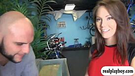 i can't resist flashing my big tattooed tits before fucking