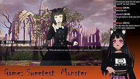 Vtuber Lewdneko Engages In Halloween Game With Monsters