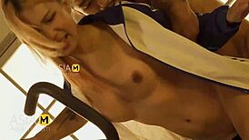 i'm su an ya in this trailer, getting licked and riding cowgirl with toys