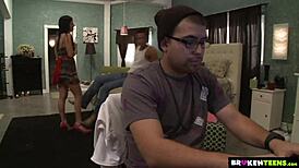 Hey Ashli Orion, getting fucked while your nerdy bf watches? How does it feel to be so wild?