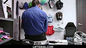 Perverted wet blonde madison haze knelt and paid for her felony with sex! 😏