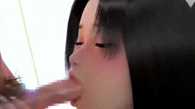 lustful morning bang with gorgeous 3d classmate beauty!